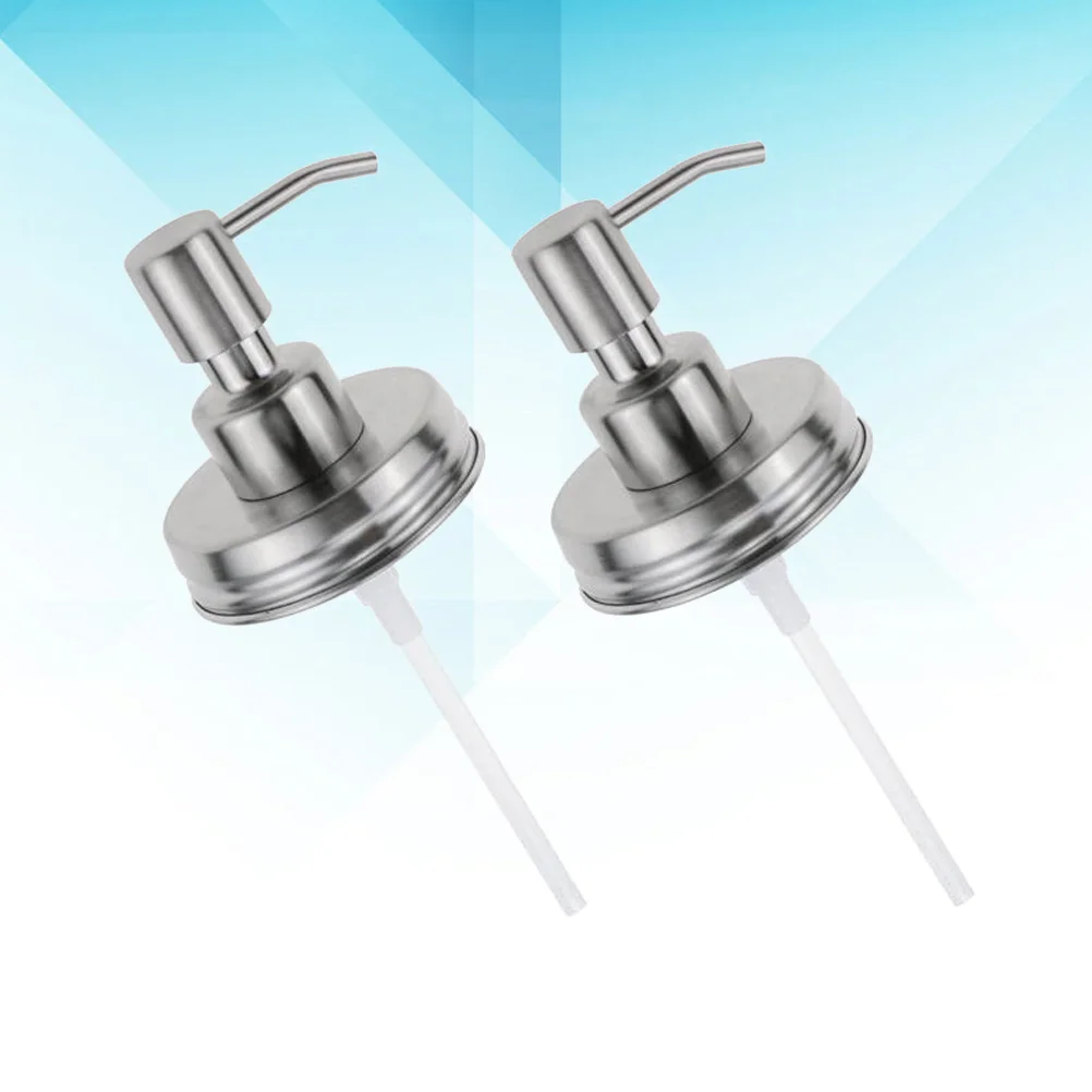 

Pump Dispenser Soap Lid Jar Mason Lids Lotion Stainless Replacement Steel Liquid Shampoo Bottle Jars Conditioner Pumps
