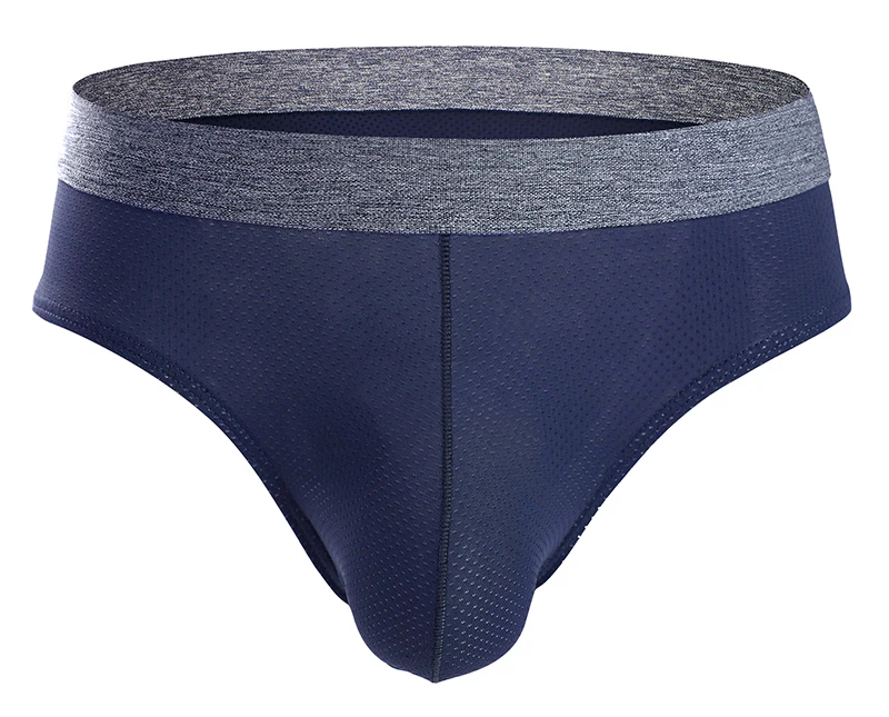 Трусы-брифы мужские с мешочком для пениса нейлоновые мягкие удобные плавки