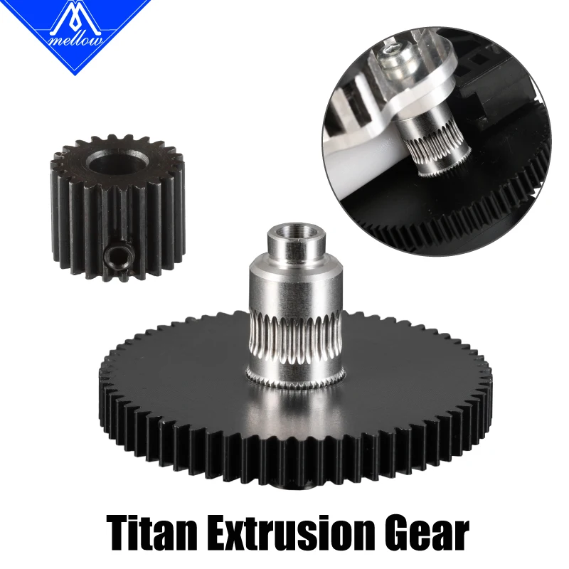 Mellow Peças de Impressora 3d Reprap Titan Extrusora Peças Reposição Engrenagem Hobb & Stepper Motor Reprap Kossel Mk8 i3