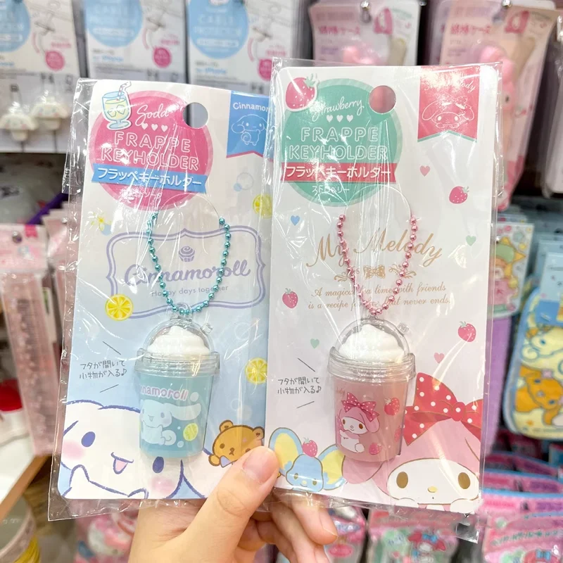 

Sanrio Ice Cream Cup Charm Cute Mymelody Little Twin Stars Cinnamoroll Keychain Bag Pendant Ornamental Hangings for Girl Toy