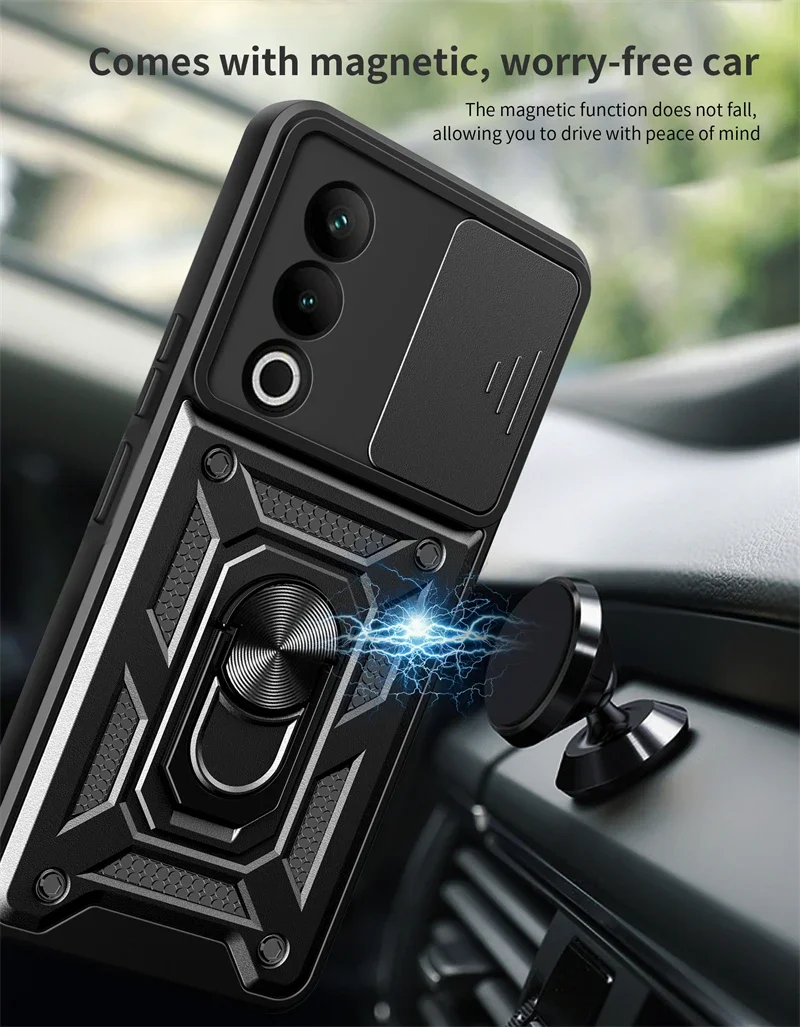 Armor Funda для OnePlus Nord CE 4 Lite CE4 5G чехол слайд-защита объектива One Plus NordCE4 кольцевой