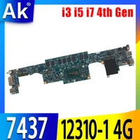 FOR DELL INSPIRON 7437 laptop motherboard DOH40 12310-1 PKNM5 w/ I3 I5 I7 4th Gen CPU 4GB or 8GB ROM mainboard CN-0W5PG0 0NT27R