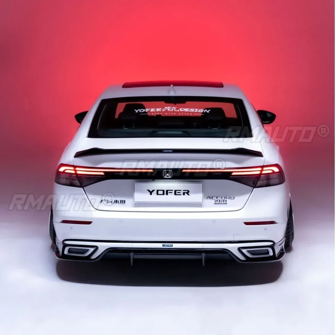 Для Accord Body Kit сплиттер заднего бампера глянцевый черный спойлер на бампер в стиле