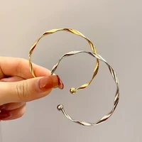modern jewelry metal bracelet bangles 2022 new trend vintage temperament simply golden cuff bracelet for women party gifts