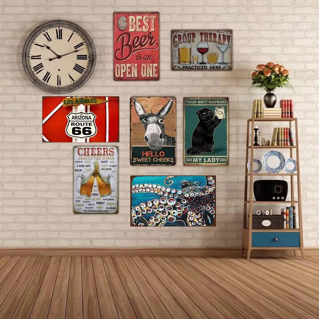 Металлический жестяной знак в стиле ретро новый плакат железная живопись