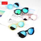 1 шт, новая коллекция-Цвет Детский пуховик для мальчиков и девочек; Детские солнцезащитные очки оттенки и яркими стеклами UV400 защитные очки Oculos De Sol masculino оптовая продажа