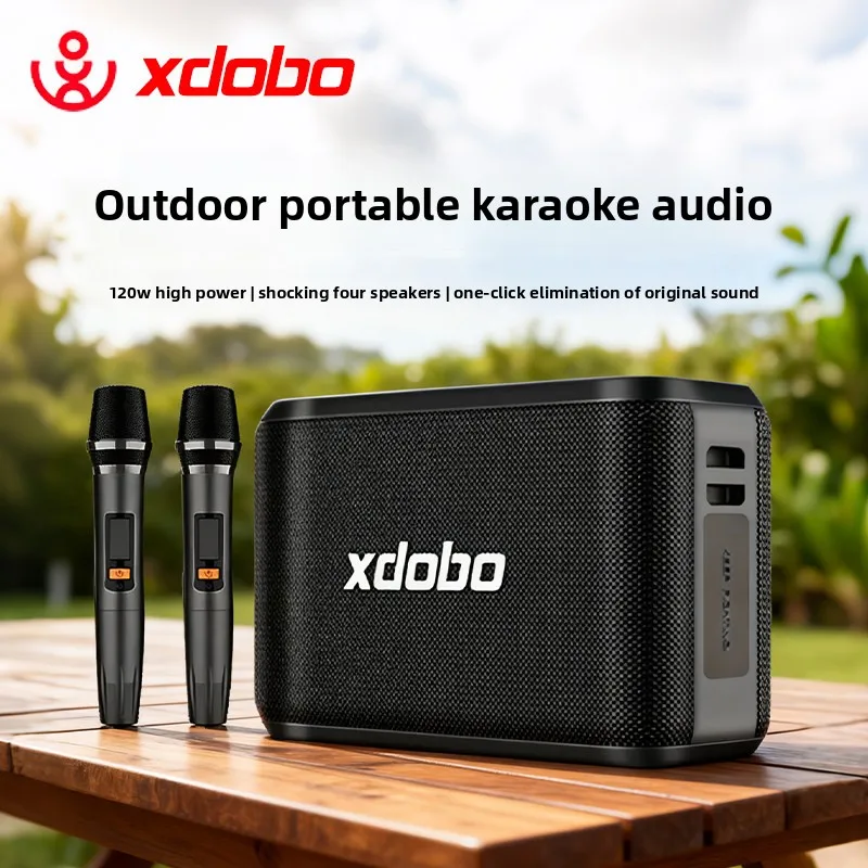 Фото Для Bluetooth-колонки XDOBO X8 PRO, портативного уличного сабвуфера мощностью 120 Вт с двумя микрофонами и функцией TWS для караоке-вечеринок. №1