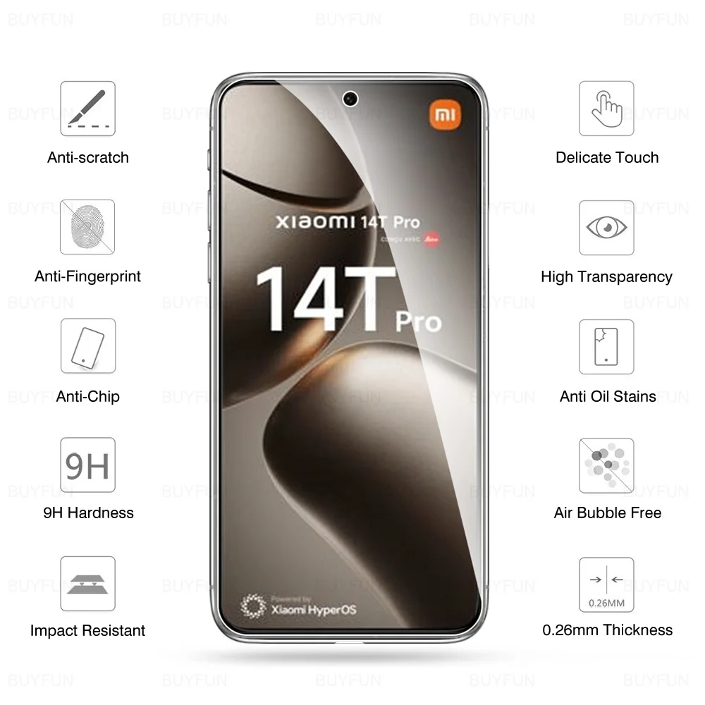 8to1 для Xiaomi 14 T Pro 5G закаленное стекло защитные экраны Xiaomi14T Mi14TPro T14 Xiaomy14TPro HD пленка