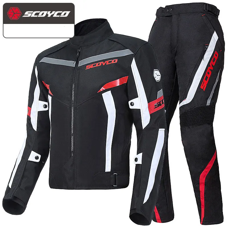 

Scoyco Winter Motorcycle Jacket Coldproof Motor Protector Motorcycle Pants Moto Suit Touring Clothing Protective Gear Set JK92