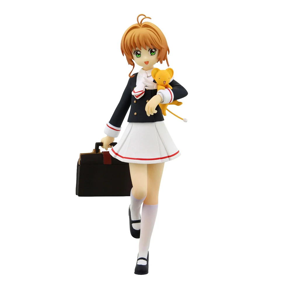 

Динамическая оригинальная Аниме Фигурка FuRyu-карточка Captor Sakura- Kinomoto Sakura ПВХ модель игрушки коллекционные кавайные статические Мультяшные куклы