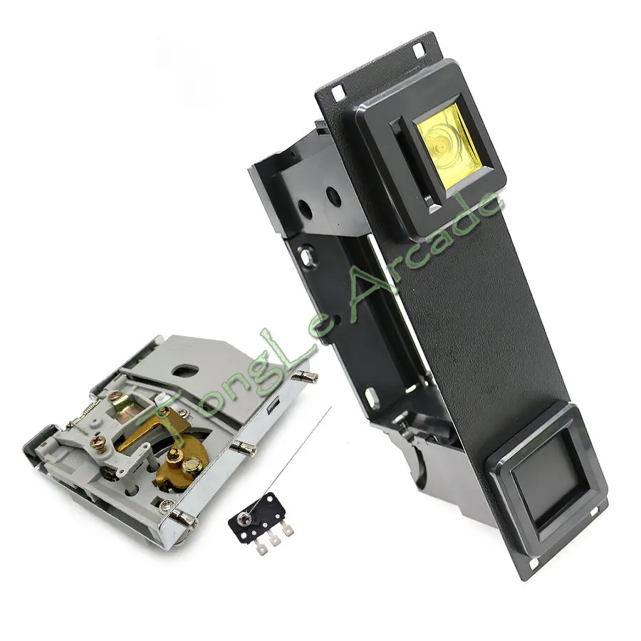 

American Style Single Stents Validator Upright Mechanical Coin Acceptor Door Arcade Vending Machine Game Cabinet DIY Accessories