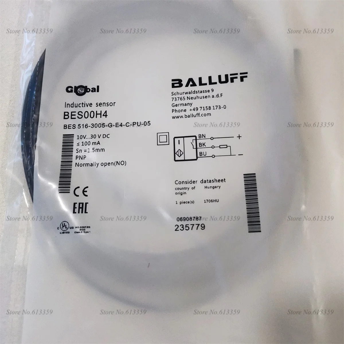 BES 516-3005-G-E4-C-PU-05 Датчик приближения новое высокое качество