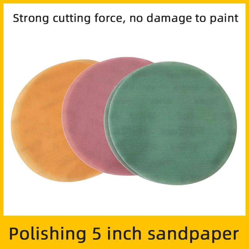 Japan KOVAX 5 Inch Soft Matte Paper Car Paint Surface Polishing Round Flocking Grinding Disc Diameter 125mm