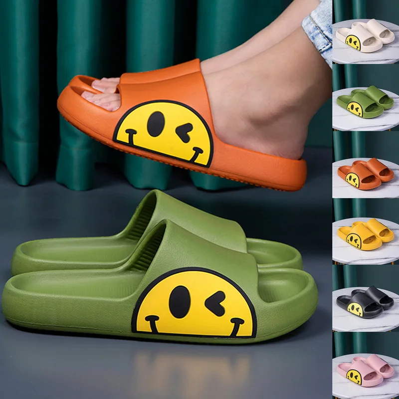 Home Slippers Men's Summer Bedroom Silent Couple Bathroom Bathing Non-slip Soft Bottom Ladies Sandals And Slippers