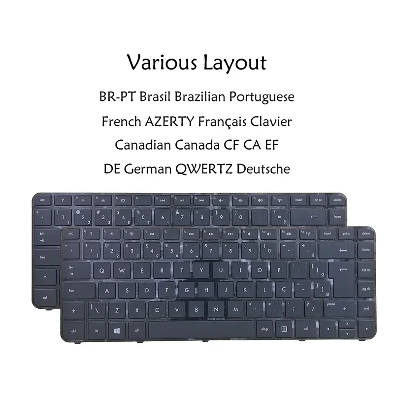 Новая клавиатура для ноутбука Pavilion TouchSmart 14 Sleekbook/ultrabook 14-b000 14-B немецкая BR