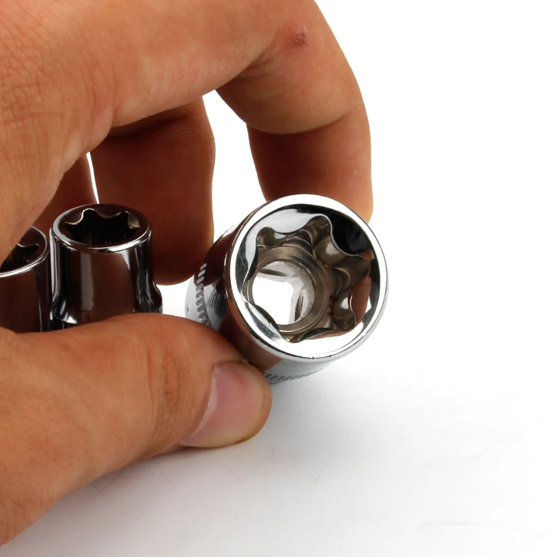 Набор розеток torx 3/8 дюйма комплект из 8 штук типа e E8 E10 E11 E12 E14 E16 E18 E20 ручные