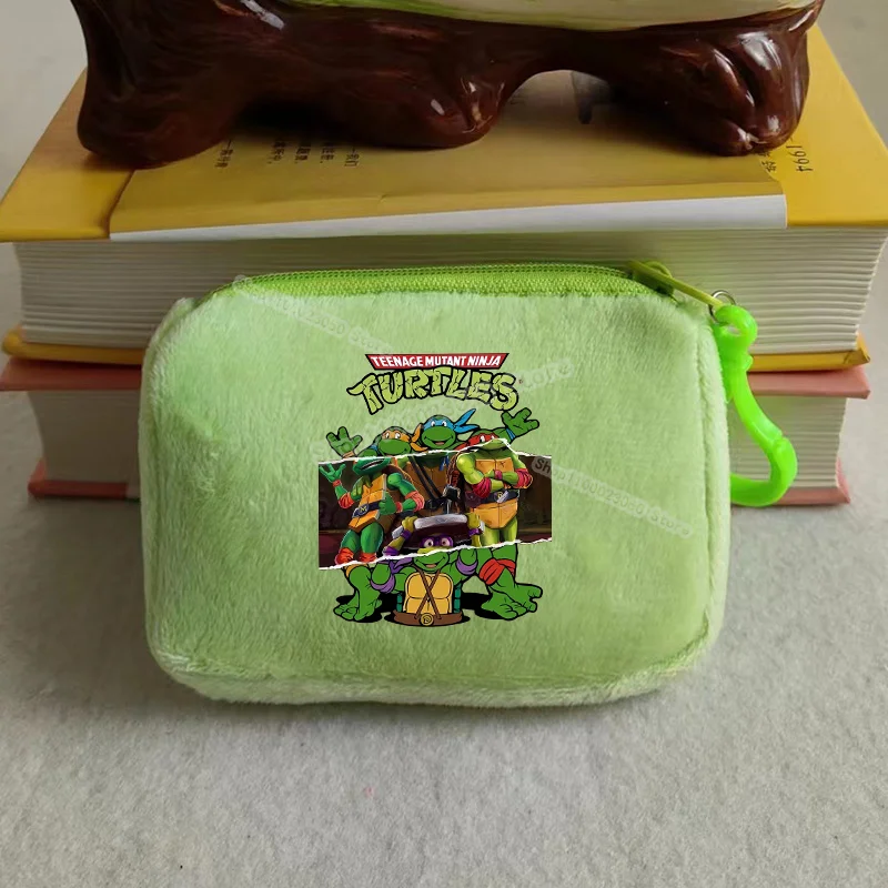 Миниатюрный плюшевый кошелек для монет с черепашками-ниндзя из мультфильма