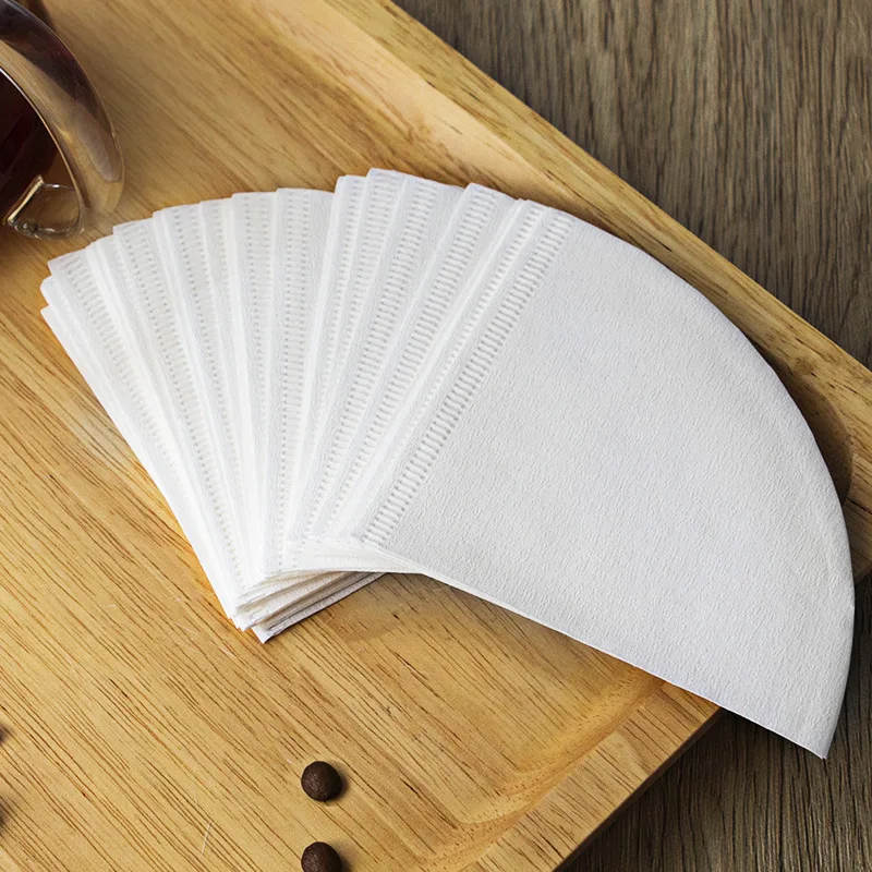 

Hand Brewed Coffee Filter Paper V60, Large Log Drip Type Household V-shaped Fan-shaped Cone V01 And V02 Coffee Filter Paper