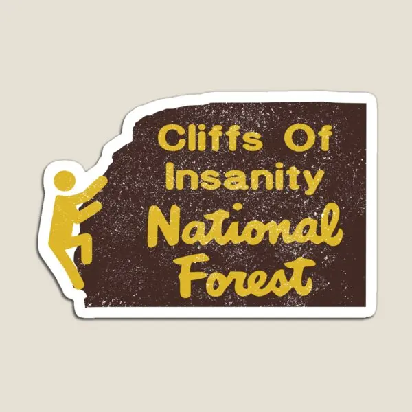 

Cliffs Of Insanity National Forest Pri Magnet Funny Decor Toy Kids Cute Refrigerator Colorful Magnetic Baby Home Stickers