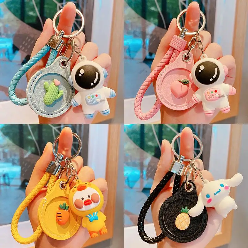 

New Sanrio Keychain Kawaii Cinnamoroll Cartoon Water Drop Elevator Access Card Set Car Key Pendant Couple Keychain