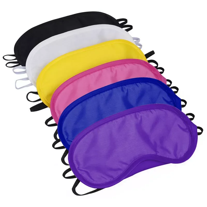 

100 Pcs/Lot Gift Travel Sleeping Eye Mask Cover Black Shade Blindfold Eye Patch Night Eyeshade Eye Relax Massager Beauty Tools