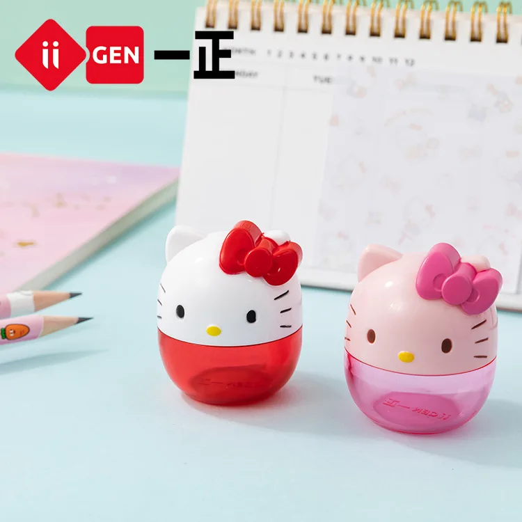 

Hello Kitty Cute Cartoon Pencil Sharpener Girl Kawaii Learning Stationery Sanrio Creative Cute Manual Pencil Sharpener Kids Gift