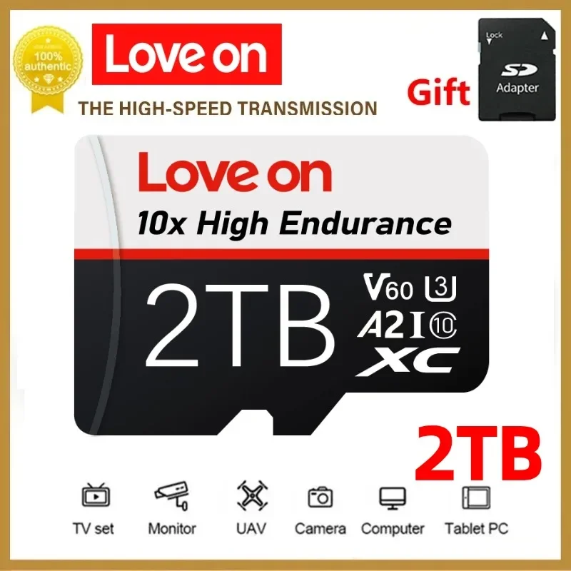 Флэш-карта памяти Micro TF/SD класс 10 512 ГБ 256 128