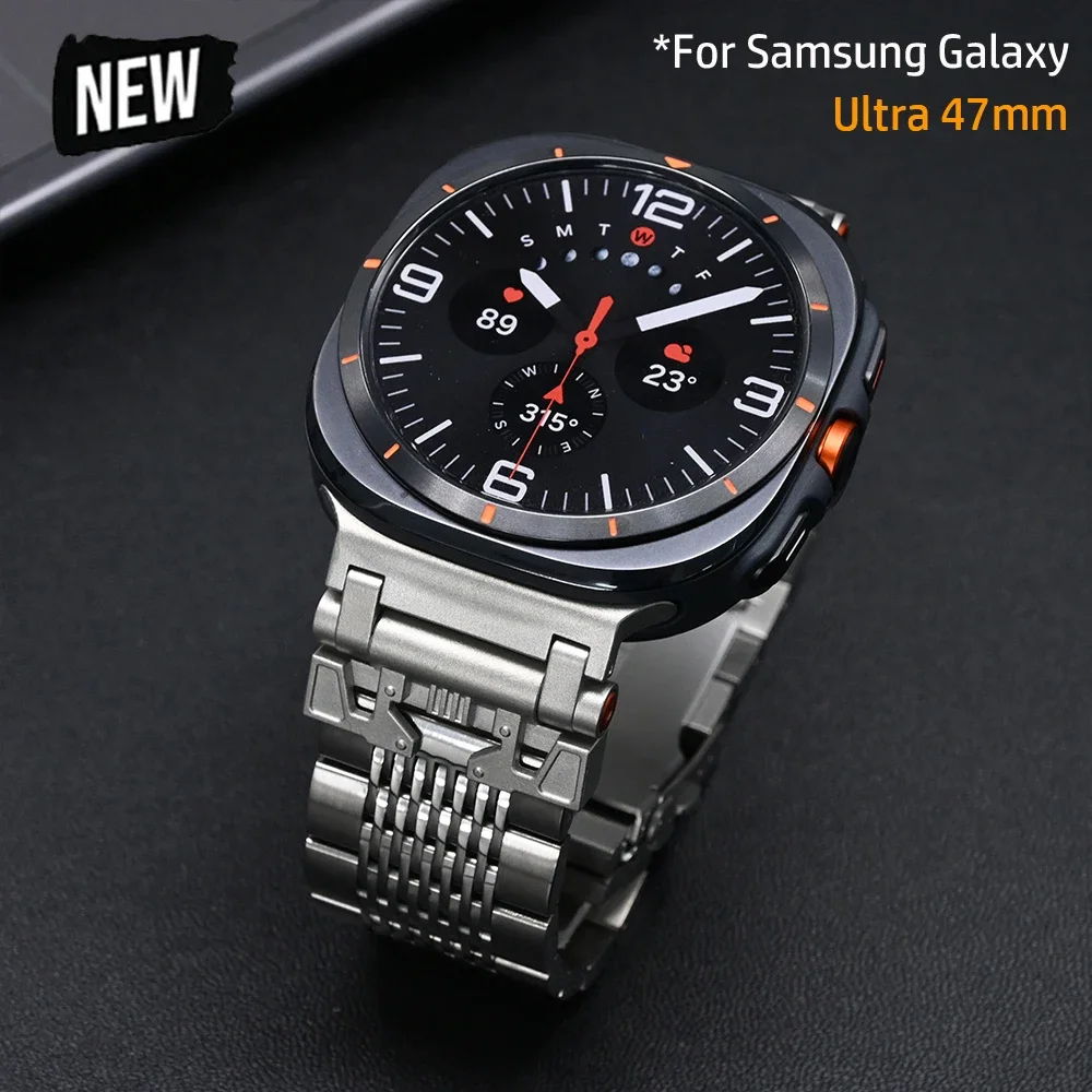 Ремешок из нержавеющей стали для Samsung Galaxy Watch Ultra 47 мм роскошный браслет SAMSUNG GALAXY