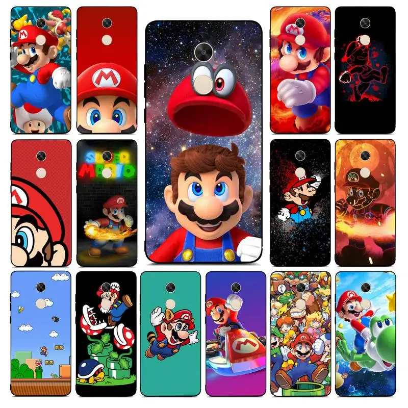 BANDAI Super Mario чехол для телефона Redmi Note 8 7 9 4 6 pro max T X 5A 3 10 lite |