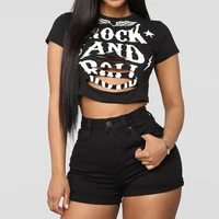 luoyiyang t shirts crop top shredded cropped top womens tee shirt fashion t shirt woman 2022 bachelorette party y2k clothes