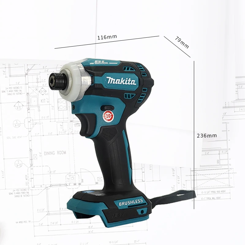 Аккумуляторная отвертка Makita DTD171 многофункциональная электрическая дрель 18 в