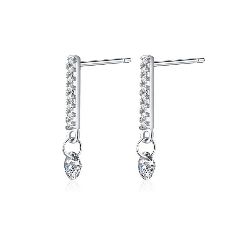 

S925 Sterling Silver Small Fragrant Style Diamond Stud Earrings Version Net Red Temperament Light Luxury Earrings Diamond