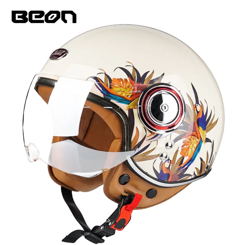 Electric Men's Motorcycle Helmet BEON E-Scooter Accessories Motocross Scooter Bicycle Moto Biker MOTO Helmets