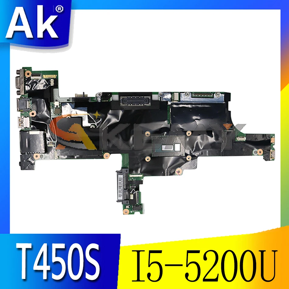 

Материнская плата Akemy AIMT1 для ноутбука Lenovo Thinkpad T450S, процессор I5 5200U, 4 Гб ОЗУ, тестирование работы FRU 00HT736 00737 ht00ht738