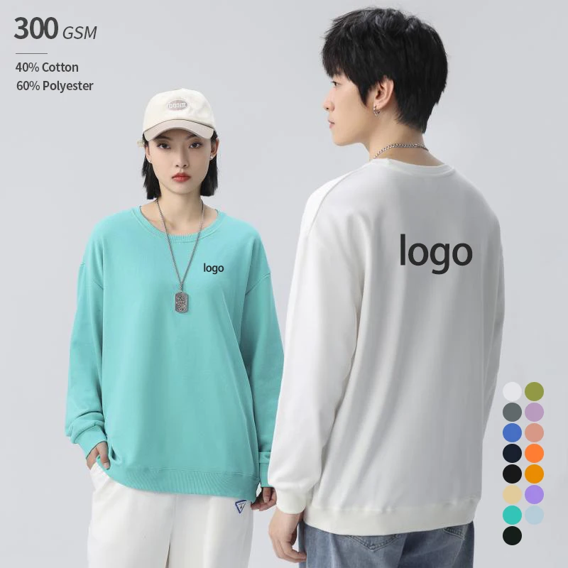 

Shoulder Drop 40% Cotton 60% Polyester Sweat ShirtS Oversized CrewneCk SweatShirt Custom