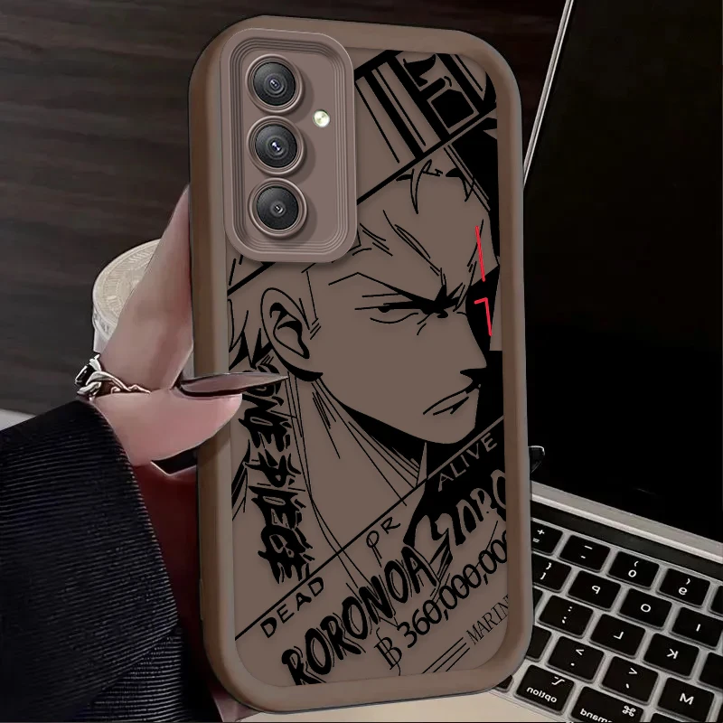 Аниме O-One Piece чехол для телефона Samsung Galaxy A55 A35 A25 A15 A05 A05S 5G A24 A13 A23 A12 A22 A32 A52 A52S A71 A72 A51 4G