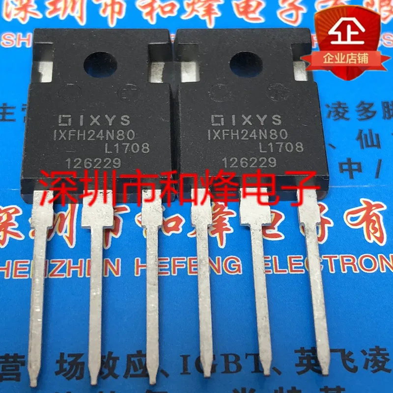

5PCS-10PCS IXFH24N80 TO-247 800V 24A NEW AND ORIGINAL ON STOCK
