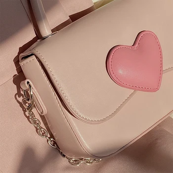 Pink Heart Shoulder Bag 6