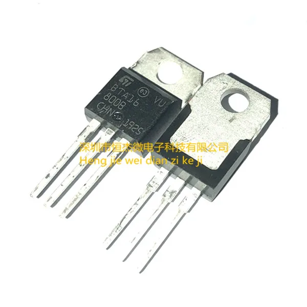

5pcs/lot Brand New BTA16 BTA16-800B O-220 800V/16A/1W Triac Transistor