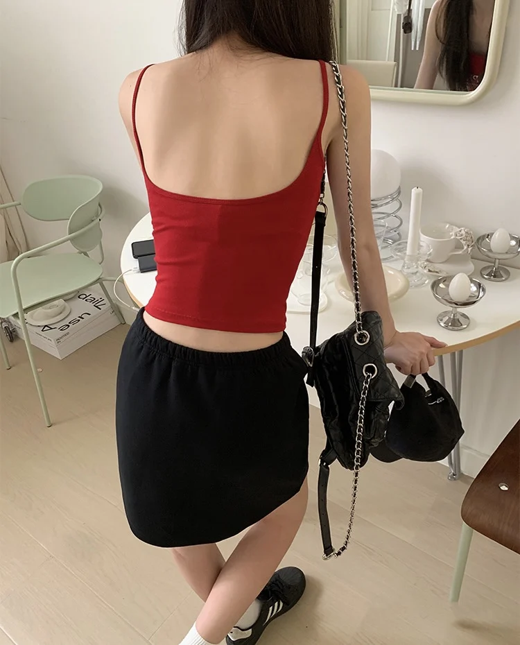 Летнее Новое Женское нижнее белье четырех цветов хорошее сочетание простой топ с