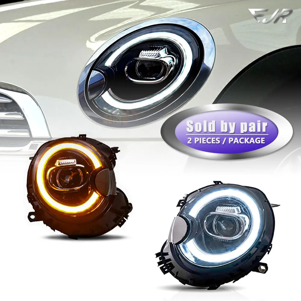

Для BMW Mini R56 Фара 2007-2013 R55 Модифицированный светодиодный указатель поворота Дальний ближний свет Дневные фары Автомобильный передний фонарь