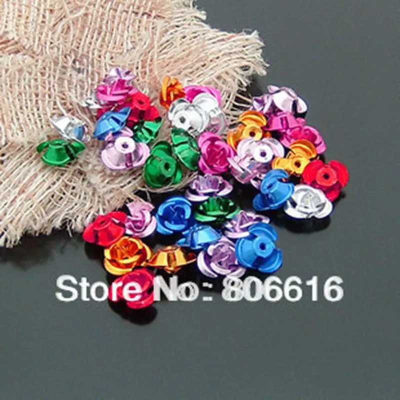 

Бусины алюминиевые в форме цветов, 12 мм, 1000 шт.