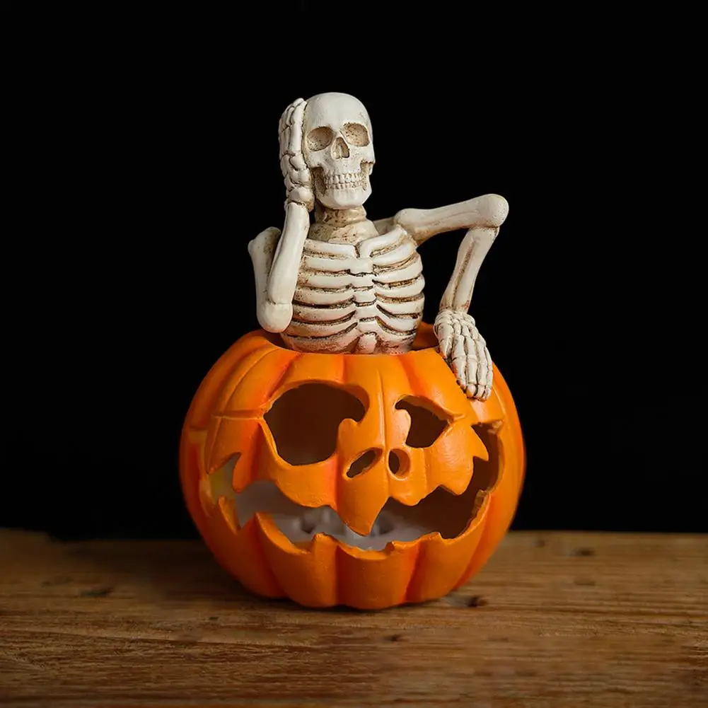 Статуэтка-Скелет из смолы украшение для Хэллоуина Статуэтка украшения дома и