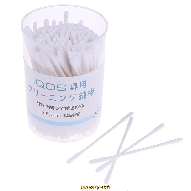 

200pcs/box Daily Use Detergent And Cleaning Cotton Stick For IQOS 2.4 Plus Electronic Cigarette