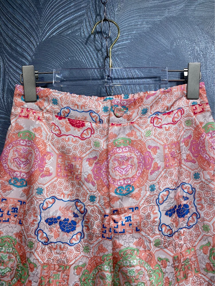 Летний костюм DLDENGHAN с индийским народным принтом женская футболка круглым