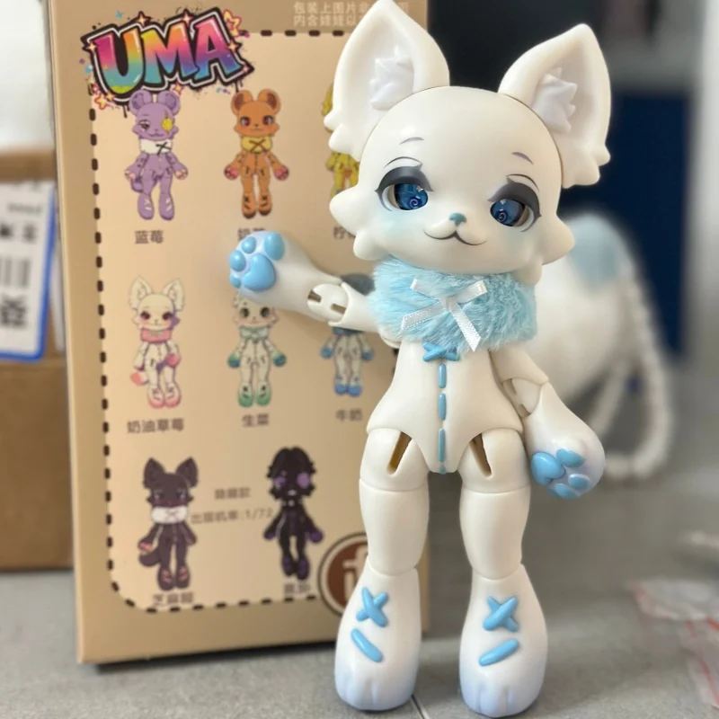 Фото Коллекционная кукла BJD Ufdoll Uma Series Blind Box: Неизвестное существо, 1/12, шарнирное тело зверя, подвижные суставы, подарок №1