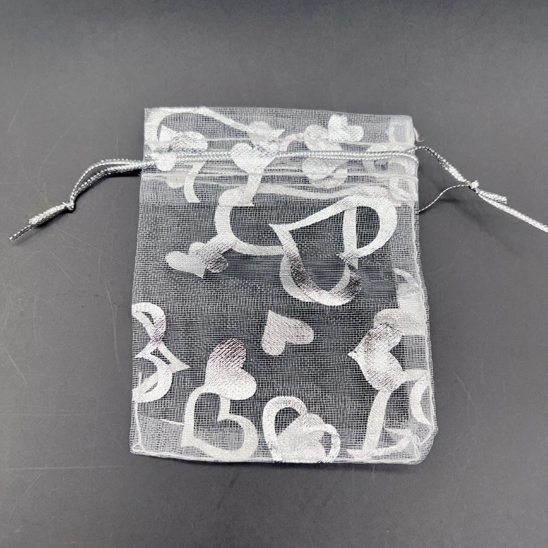 200 шт. Подарочные мешочки из органзы Ruiday сердечком вислоухий с сердечком дневничок