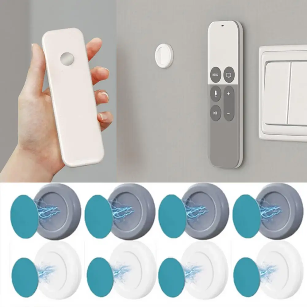 

2 Pair Magnetic Hooks Wall Mount Strong Magnet Holder Hook for Fridge Sticker Remote Control Storage Holder Home Organizer Hook