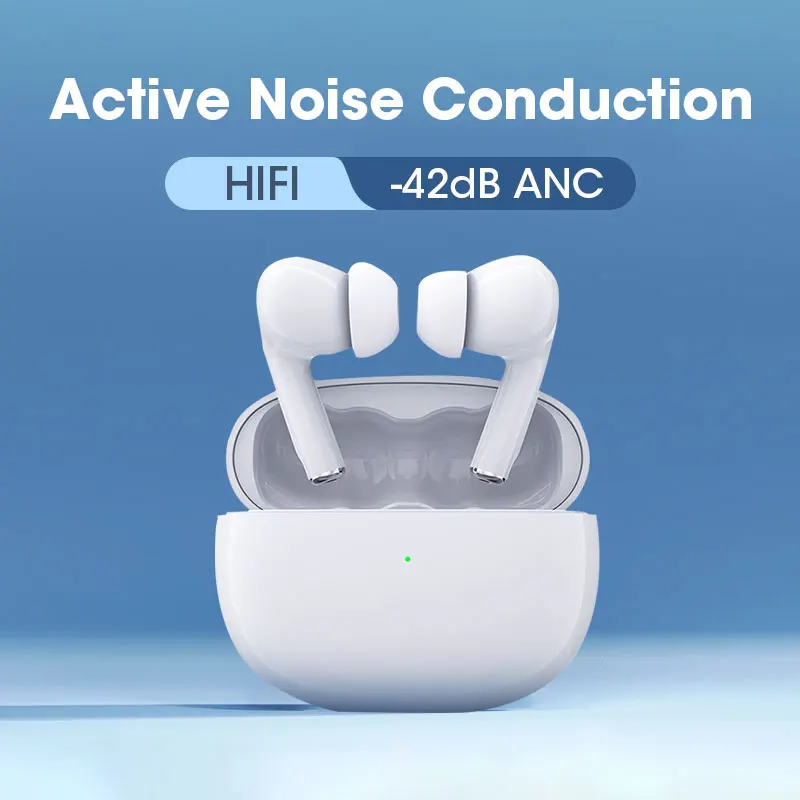 

2023 ANC TWS Earbuds Bluetooth Wireless Earphone 40dB Active Noise Cancelling HiFi Stereo Headphone ENC HD Mic Transparency Mode