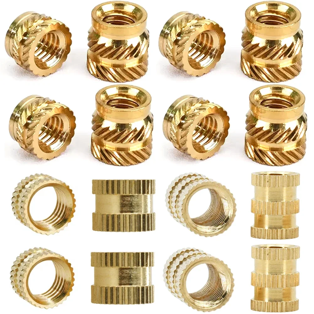 Латунная резьбовая гайка M8 термоплавкая термонакатная вставка вставная для